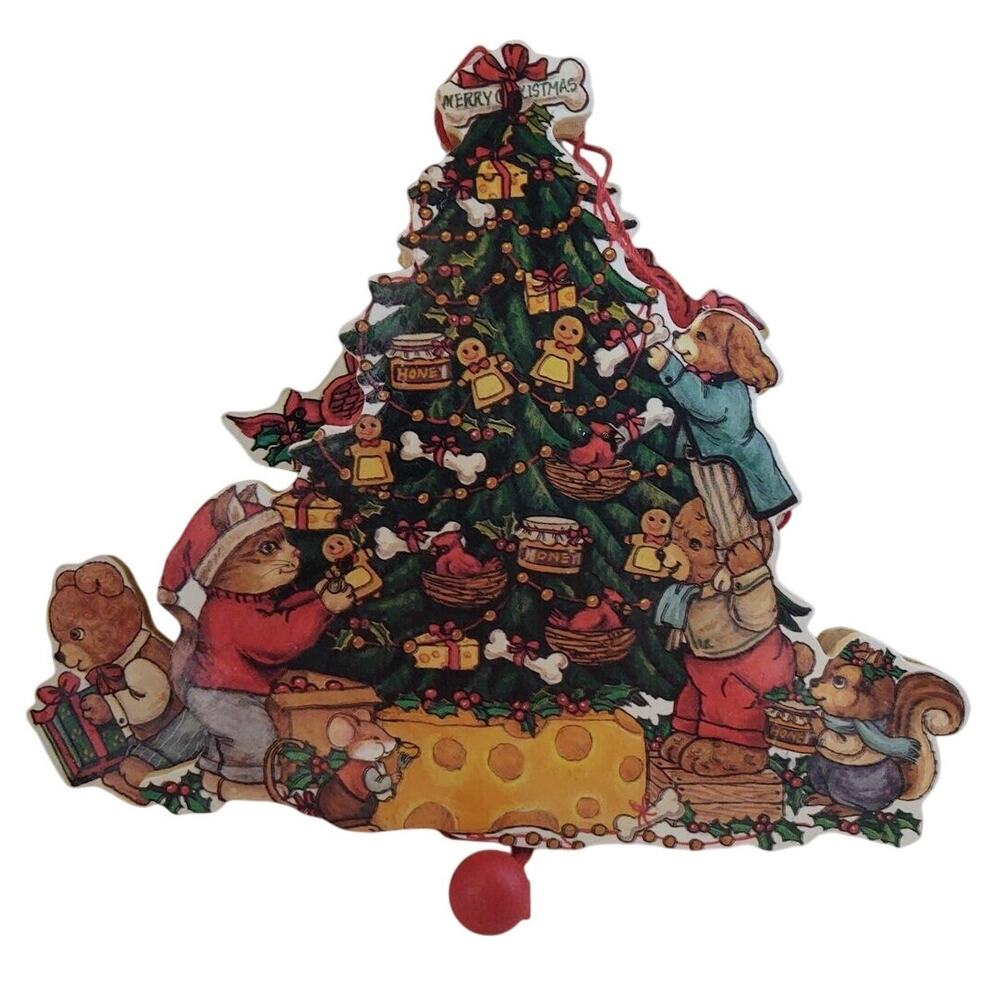 Wooden Ornament - Christmas Tree - Movable
